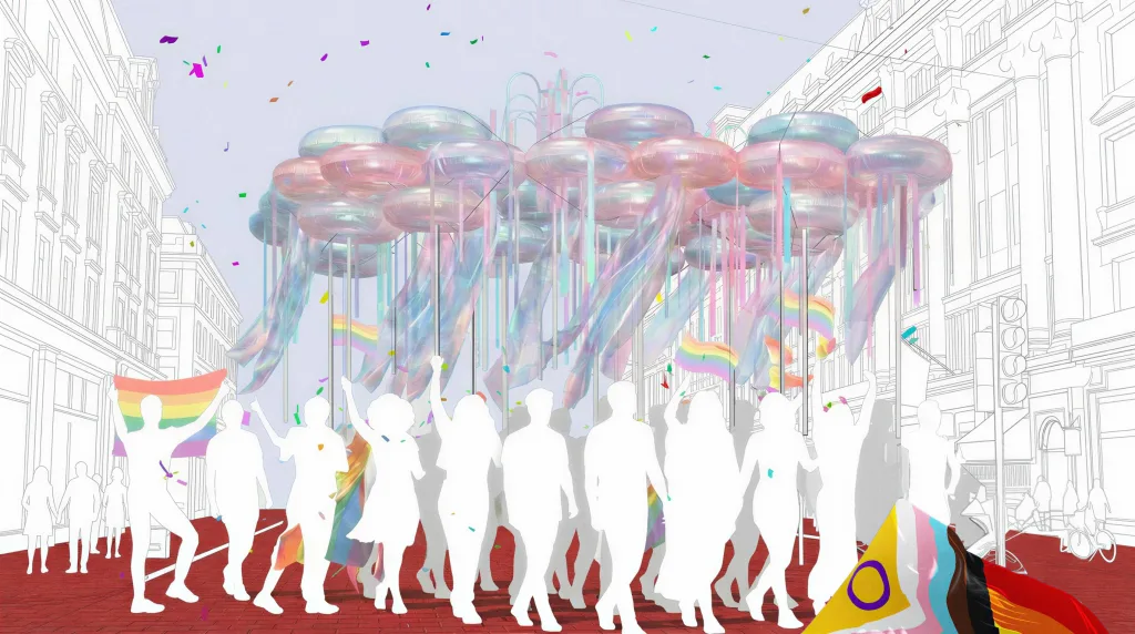 Winners announced for London Festival of Architecture and Architecture LGBT+’s London Pride float competition